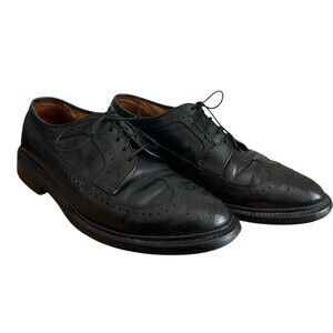 Allen Edmonds Black MacNeil 9107 Wingtip Dress Shoes Size 9.5 D